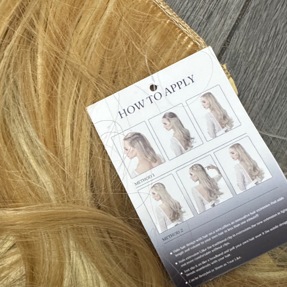 Blonde Wavy Hair Extension - Picture 2 of 4